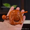 Peixe de Madeira Pequeno para Bater em Jacarandá, Artefato para Alívio de Estresse para Trabalhadores de Escritório, Instrumento para Meditação e Cânticos, Ornamento de Instrumento Musical Peixe de Madeira
