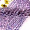 Cuentas de Vidrio Transparente Imitación Cristal Cepillado Blanco Cuentas Redondas Joyería DIY Materiales para Cuentas Hechas a Mano Cuentas Sueltas Pulidas