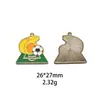 Acessórios de Futebol de Liga da Copa do Mundo de Liga de Zinco Acessórios de Joias de Esmalte DIY Chaveiro Transfronteiriço Pingente de Bolsa