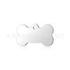 Fábrica Fuente Acero Inoxidable Hueso Marca Placa para Perro Placa para Gato Grabado DIY Anillo Colgante Etiqueta para Mascota Metal Perro Etiqueta Anti-Pérdida