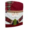 Nueva Funda de Silla Navideña Decoración Navideña Funda de Silla de Muñeco Adornos Decorativos Europeos y Americanos Funda de Silla para el Hogar Funda de Taburete