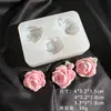 Molde de Silicona Hecho a Mano DIY Pegamento de Cristal Flor Estéreo Rosa Camelia Loto Hoja de Loto Yeso Fondant