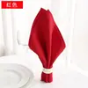Paño de Boca Sentido de Alta Calidad Trapo Plegado Flor Barra Toda la Tela de Algodón Restaurante Hotel Jacquard Occidental Mantel Individual Rojo Limpia Tazas Alta Calidad
