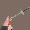 Horquilla de Espada de Aleación Estilo Antiguo de 20 cm para Mujeres Accesorios para el Cabello Hanfu Horquilla para Recogidos Horquilla de Doble Cara Estilismo de Cabello Qipao Borla de Perla Roja Paso Oscilante