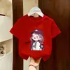Camiseta de Manga Corta para Niña 2026 Nueva Verano Niñas Niños Grandes Manga Media Ropa para Niñas Tops para Niños Ropa para Niños Ropa de Algodón Puro T