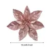 Novas Decorações de Natal Flor de Pó Dourado Guirlanda de Cipó Flores Porta e Janela Flores de Natal Fabricante Atacado