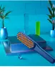 Peine Eléctrico de Masaje Transfronterizo en Stock con Vibración de Luz Roja y Azul para el Cuidado del Cabello, Peinado, Masaje del Cuero Cabelludo y Salud Capilar