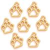Aleación huellas de perro huecas Accesorios de joyería DIY Pulsera creativa Colgante de llavero D9339