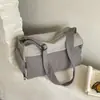 Bolsa Boston Casual de Gran Capacidad 2026 Nuevo Invierno Viaje Colorido Bloque de Color Bolso de Hombro Cruzado Único para Mujer