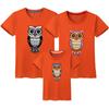 Venta al por mayor de ropa de verano para padres e hijos, nueva ropa para niños, ropa de algodón fino para niños, camiseta de manga corta de algodón fino para hombres y mujeres, ropa de clase, impresión de generación
