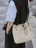 Nova Bolsa de Ombro Plissada com Cordão de Nylon de Grande Capacidade para Verão 2026, para Viagem e Uso Casual, Bolsa Saco Transversal