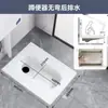 Inodoro de sentadilla a prueba de salpicaduras de gran diámetro para el hogar, inodoro de sentadilla, estilo fosa de sentadilla, inodoro para sentarse a prueba de olores, lavabo de inodoro de sentadilla