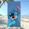 Toalla de Playa Estampada de Dibujos Animados Stitch, Toalla de Baño de Microfibra de Secado Rápido, Toalla Absorbente de Baño para el Hogar, Toalla de Playa para Nadar