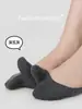 Calcetines de Color Sólido de Dos Dedos para Mujer, Bajos Invisibles de Primavera y Verano, Absorbentes de Sudor, de Dedo Partido, Tipo Calcetín de Barco, Antideslizantes, Talón Antideslizante, Adecuados para Zapatos Tipo Pezuña de Cerdo, Estilo Ins
