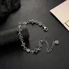 Pulsera de Zirconia con Forma de Cruz Transfronteriza para Hombres, Joyería de Lujo Ligero de Moda para Mujeres, Accesorios de Diseño Versátil de Alta Gama