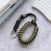 Cordón para teléfono móvil corto para muñeca cuerda anti-pérdida tejido a mano cuerda de algodón llavero colgante para llave de coche pulsera