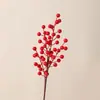 Bolsa de la Suerte Accesorios Dios de la Riqueza Fruta del Dinero Bayas Rojas Hojas de Ginkgo Eucalipto Arreglo Floral DIY Adornos de Año Nuevo Decoraciones