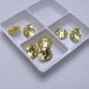 Amarillo Goose Zircón Redondo Piedra Suelta Piedra Preciosa Amarilla Clara Joyería Anillo Pendientes Colgante Piedra Principal Sin Montar DIY