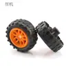 Roda de Brinquedo Pneu de Plástico Acessórios de Modelo DIY Feito à Mão Tração nas Quatro Rodas Buraco de 2mm Roda de Carro Roda Pequena