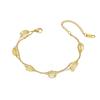 Pulsera de Acero de Titanio para Mujer, Diseño de Nicho con Piedra Triturada Verde Natural, Estilo Dulce Japonés y Coreano, Joyería de Pulsera de Moda Hecha a Mano