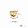 Pendente de Moda em Aço Titânio Exquisitamente Esculpido Colar com Banho a Vácuo de Ouro 18K Alta Retenção de Cor Pingente para Joias DIY de Aço Inoxidável