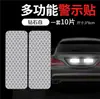 Bicicleta Eléctrica Advertencia de Seguridad Etiqueta Reflectante Coche Anticolisión Impermeable Vehículo Eléctrico Señal de Tráfico Pegatina Reflectante
