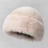 Sombrero de felpa mongol para niños, sombrero de otoño e invierno para exteriores a prueba de frío, blanco, cálido, sombrero de cuenca del noreste, sombrero protector de orejas, sombrero de pescador para madre