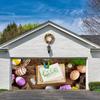 Tapiz de Huevo de Pascua Transfronterizo Paño Colgante para Puerta de Garaje Fondo Festivo Decoración de Fiesta Conejo de Dibujos Animados