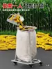 Soporte de Soporte para Bolsado Agrícola con Ruedas para Recolectar Granos, Maíz y Arroz; Herramienta para embolsar; Equipo Agrícola