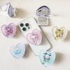 Espejo plegable para teléfono móvil con dibujos animados Kulomi Sanrio, espejo cosmético pintado, soporte telescópico para airbag, pegatina para teléfono móvil