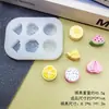 Molde de Silicone Squishy Simulado de Fatia de Fruta 3D, Molde para Biscoito de Chocolate DIY Molde de Resina Gesso