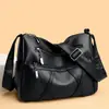 Bolsa de mão feminina em couro genuíno 2026 estilo quente couro macio multicamadas versátil bolsa de ombro transversal grande capacidade bolsa para mãe de meia-idade e idosa