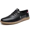 Zapatos Casuales de Piel para Hombre, Modernos, Ligeros, Transpirables, de Suela Suave, Cómodos Zapatos Casuales para Todas las Estaciones, Zapatos de Conducir de Piel, Dropshipping