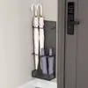 Porta Paraguas de Pared sin Taladro para la Entrada, Uso Comercial y Doméstico, Estante de Almacenamiento para Paraguas de Mango Largo
