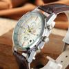 Comercio Transfronterizo Reloj de Tres Ojos Laterales Simple y a la Moda de Estilo Coreano para Hombres y Mujeres, Esfera Deportiva Casual, Esfera Grande de Cuarzo