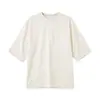 Ropa para Hombre APO Camiseta de manga corta transfronteriza para hombre, marca de tendencia de verano, color liso, alta gama, corte holgado, cuello redondo, bordada, top versátil