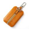 Bolsa para Monedas Estilo Boutique de Moda Piel Genuina Piel de Vaca de Primera Capa Encerada al Aceite Estuche Universal Multifuncional para Llaves de Coche