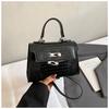 Bolsas de Otoño e Invierno para Mujer 2025 Nuevo Bolso de Mano con Patrón de Cocodrilo Bolso de Hombro Cruzado de Alta Gama Bolso Kelly