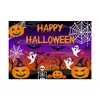 Tela de telón de fondo de Halloween de 3x5 pies transfronteriza, cortina de puerta, cubierta de puerta, tapiz, tela colgante de decoración para fiesta de vacaciones en el patio hecha a medida