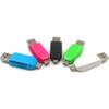Lector de tarjetas OTG transfronterizo para teléfono móvil/ordenador, lector de tarjetas MicroSD/TF de alta velocidad de uso dual Android