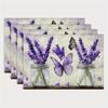Individual de poliéster 2025 Recién llegado Individual de lino estampado Frontera Cross-TEMU Fiesta navideña Decorativo Antimanchas Aislante del calor Mantel individual