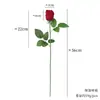 Ramo de rosas realista de alta calidad, decoración individual de flor artificial para sala de estar, mesa de comedor y mesa de centro