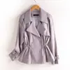 Chaqueta de Cuero Pequeña Haining Estilo Coreano para Mujer, Novedad Otoño 2026 Ajuste Delgado Casual Talla Grande Top de Cuero Abrigo Corto, Venta al por Mayor Talla Grande