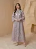 Nuevo Vestido de Moda de Lujo Holgado al por Mayor en Stock, Elegante Vestido Largo Transpirable de Malla para Fiestas Festivas
