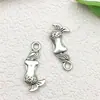 Accesorios para joyería diy aleación plata antigua vida marina concha delfín pulpo caballito de mar tortuga colgante colgante de llavero