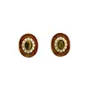 Brincos Versáteis Vintage com um Toque de Luxo, Apresentando Pedra Olho de Tigre, Turquesa e Pérola, Brincos de Tarraxa Prata S925 Retrô