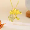 Popular collar de calabaza de esmalte en Xiaohongshu, cadena para la clavícula de estilo chino retro de lujo ligero para mujer, regalo de alta gama para el Festival Qixi