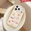 Funda de teléfono de gato de dibujos animados dulce adecuada para Apple 18pm, iPhone 17, alto valor estético, 16 funda blanda, 15 anti-caídas acabado brillante