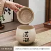 Contenedor de Desechos de Té de Cerámica con Filtro para Mesa de Té, Papelera de Separación Seca y Húmeda para Escritorio, Cenicero, Lavabo