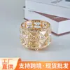 Armazenamento de Pincéis de Maquiagem Dourados de Cristal Estilo Europeu Porta-canetas Barril para Pincéis de Maquiagem Porta-canetas de Sobrancelha Fabricantes de Pentes